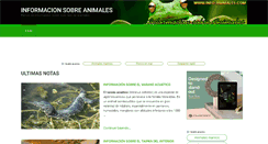 Desktop Screenshot of info-animales.com
